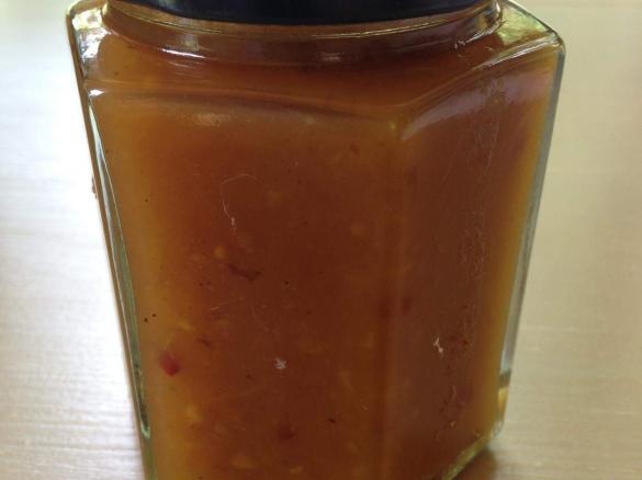 mango,chilli and ginger chutney