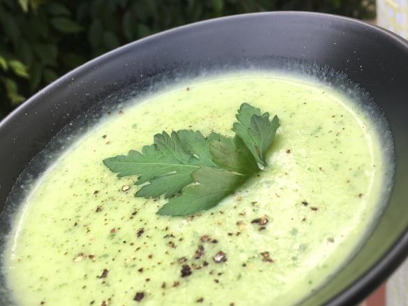 Zucchini & parmesan soup