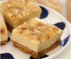 Salted Caramel Cheese Cake Slice (No Bake)