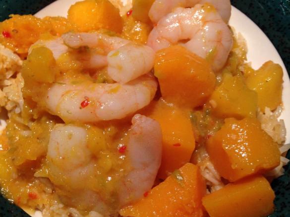 Red Thai Prawn and Mango Curry