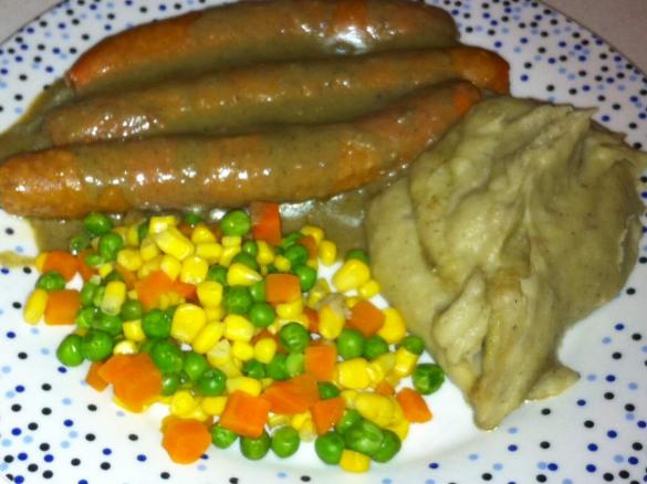 Clone of Bangers and Mash with Mushroom sauce