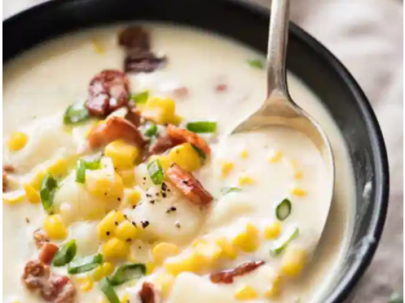 Corn, Bacon and Potato Chowder