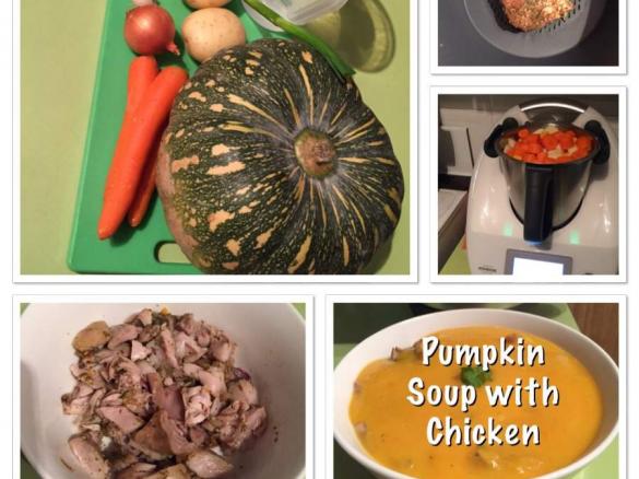 Pumpkin Soup with Chicken