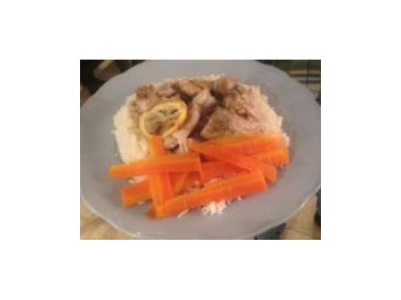 Lemon and GInger Steamed Chicken