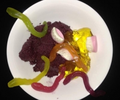 Halloween "Witch's Blood & Guts" Blueberry Sorbet