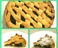 rhubarb ginger fruit mince tart