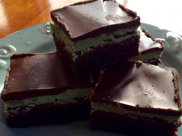 Mint Brownie With Chocolate Ganache