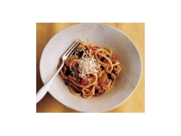 Garden vegetables tagliatelle