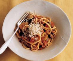 Garden vegetables tagliatelle
