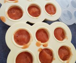 Strawberry, kiwi and apple baby food