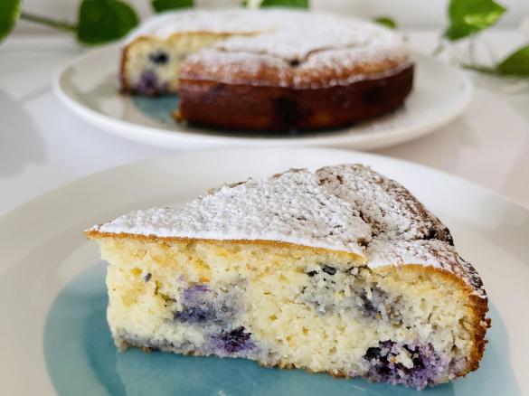 Easy Gluten Free Blueberry & Ricotta Cake