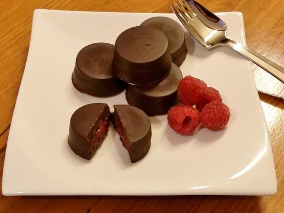 Choc raspberry delights