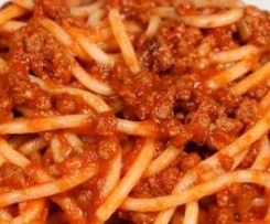Chunky Spaghetti Bolognese