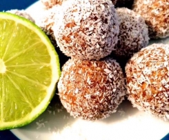 Vegan Lime and Coconut Cheesecake Balls