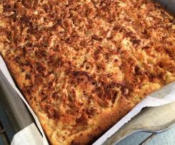 Plain Cake with Apple & Cinnamon Topping