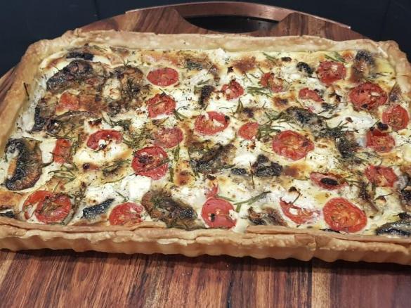 Mushroom and Mascarpone Tart **