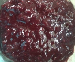 Plum mix berries chia jam