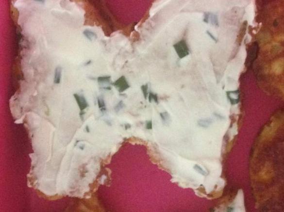 Clone of Savoury shapes with cream cheese butter