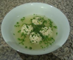 CHICKEN DUMPLINGS WITH RICE,AND GINGER BROTH
