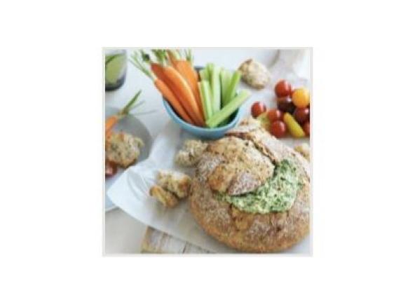 Spinach cob loaf dip