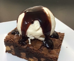Triple choc brownie