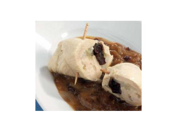 Chicken Roulades with Onions and Prunes