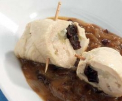 Chicken Roulades with Onions and Prunes