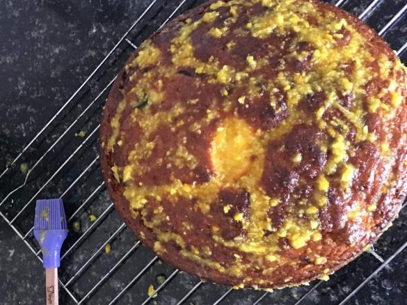 Easy Whole Orange Cake w/ Orange Glaze