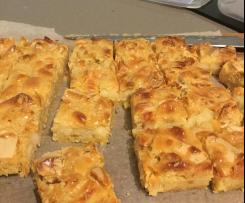 White chocolate & macadamia slice