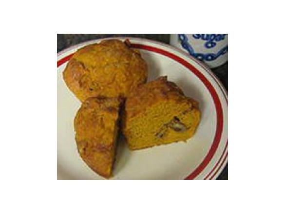 Pumpkin Walnut & Raisin Muffins
