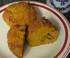 Pumpkin Walnut & Raisin Muffins