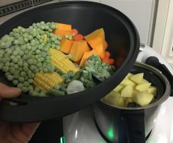Mashed Potato and Steamed Vegetables (Steamer and Varoma)