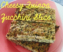 Cheesy Quinoa Zucchini Slice