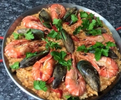 SEAFOOD CHORIZO PAELLA