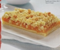 Apricot Crumble Slice