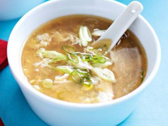 Chicken and sweet corn soup