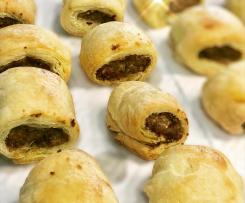 Flaky pastry sausage rolls