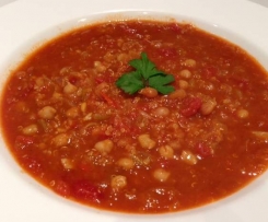 Chickpea, Tomato & Quinoa Soup (Veg & Gluten Free)
