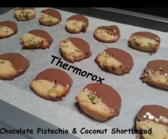 Chocolate Pistachio & Coconut Shortbread