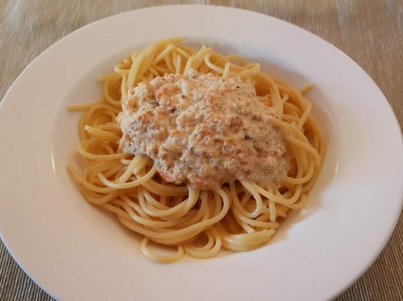 Smoked Salmon Fettucinni