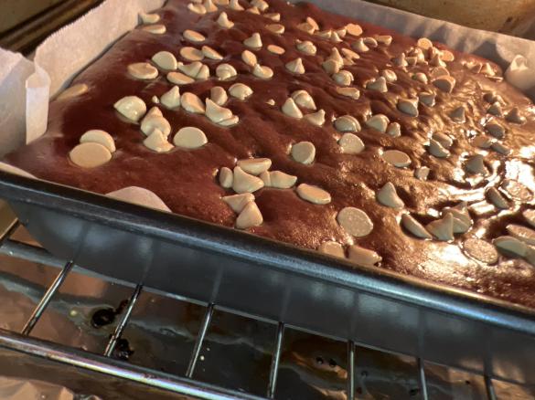 Chocolate Banana Brownie Cake