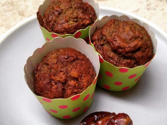NOT SO STICKY DATE MUFFINS by www.oatsandoils.com.au 