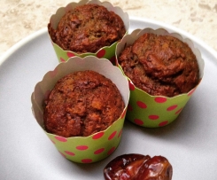NOT SO STICKY DATE MUFFINS by www.oatsandoils.com.au 