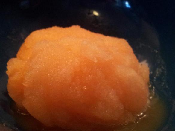 Pineapple, orange and carrot sorbet