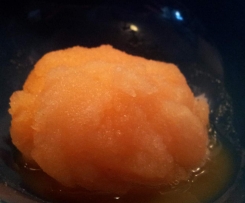Pineapple, orange and carrot sorbet