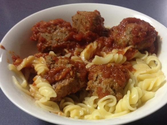 Clone of Kangaroo Meatballs with Tomato Sauce & Spaghetti