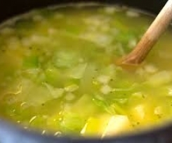 Variation Potato and leek soup