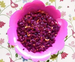Beetroot and cashew salad