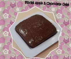 Sticky Apple & Chocolate Cake
