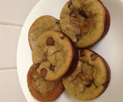 Banana, Peanut butter & chocolate chip muffins